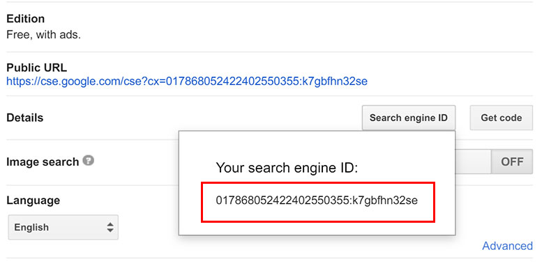 Creating a new Google Custom Search Engine